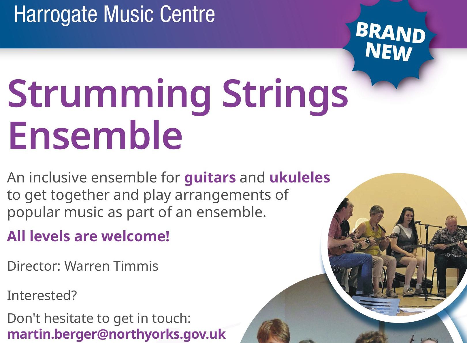String Emsemble New ensemble! Strumming Strings, for guitars and ukuleles - Harrogate ...